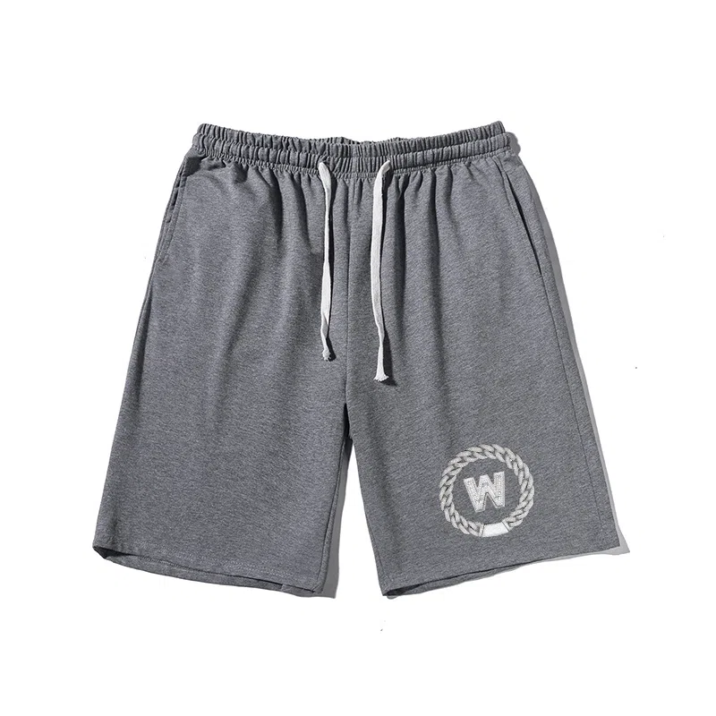乱步 潮流宽松时尚字母印花潮牌百搭运动透气青少年学生五分裤休闲短裤 男女同款