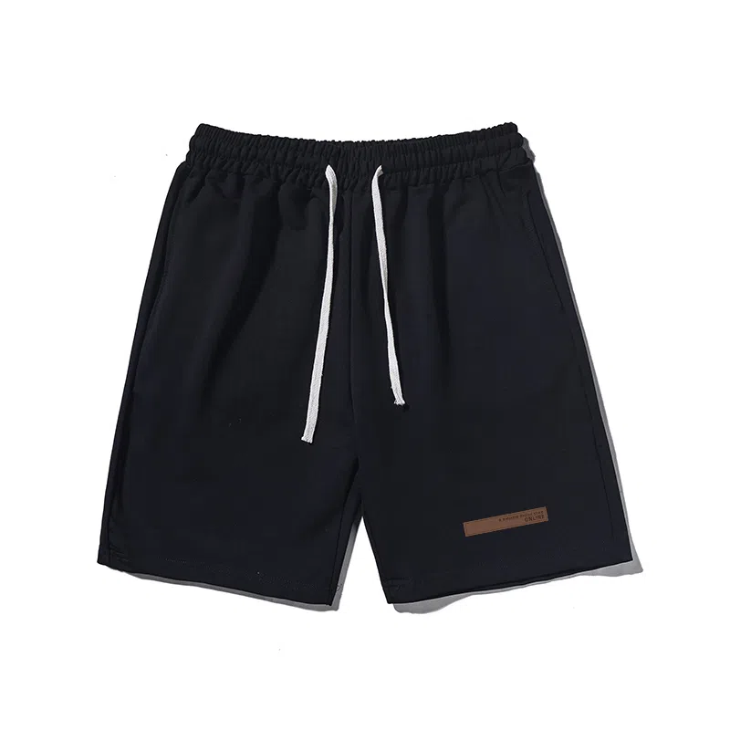 乱步 简约舒适透气百搭系带休闲短裤 男女同款