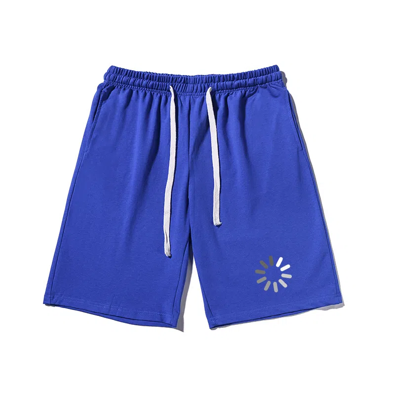 乱步 简约设计美式印花透气凉感宽松运动青少年学生五分裤休闲短裤 男女同款