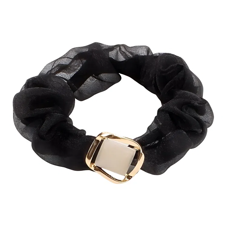 希铃 几何方糖韩系简约 网纱 发圈 女款