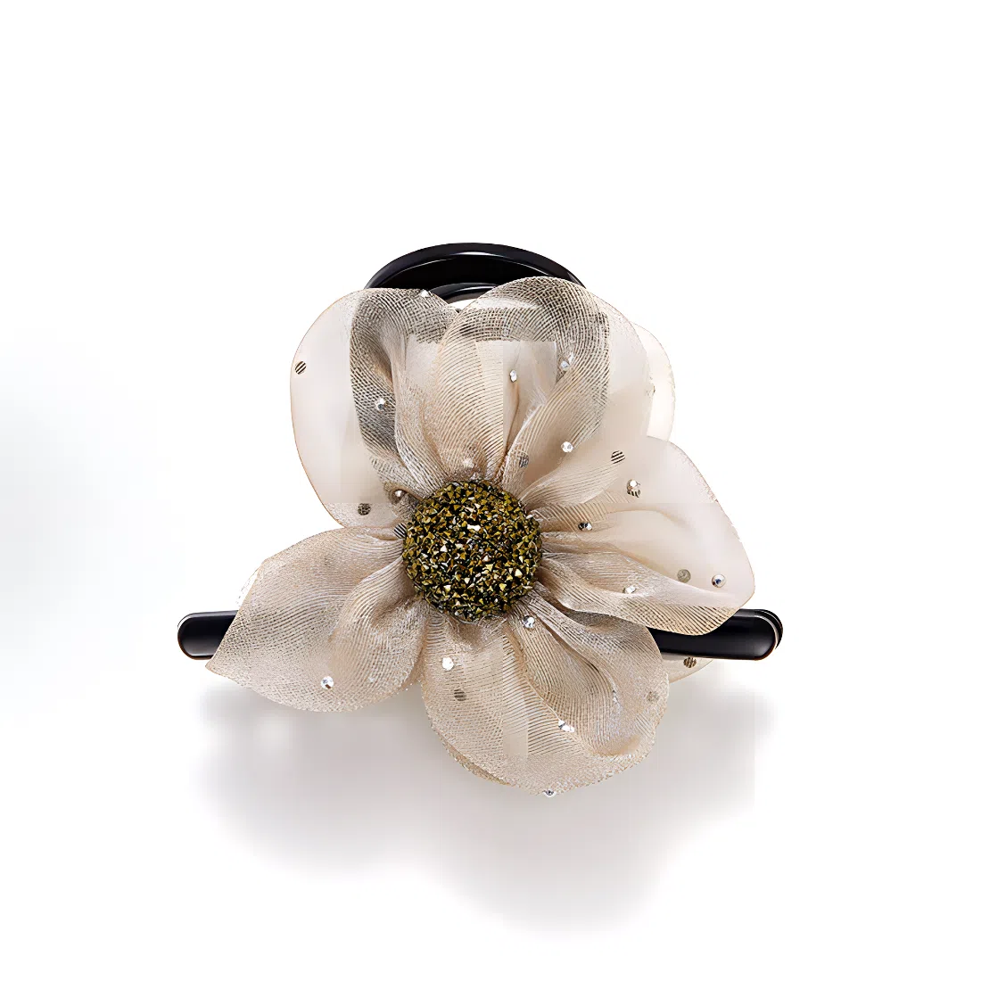 希铃 高级感花朵气质抓夹 网纱 发夹 女款