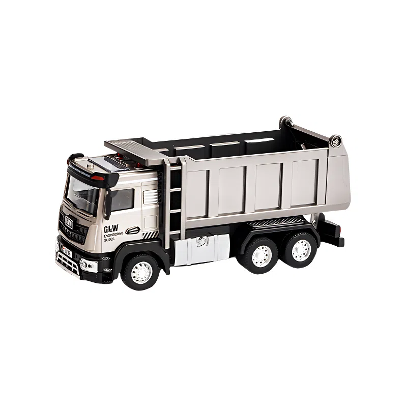 咕轹 钢力威合金铲车工程车压路车滑行叉车铲雪推土机 成品模型