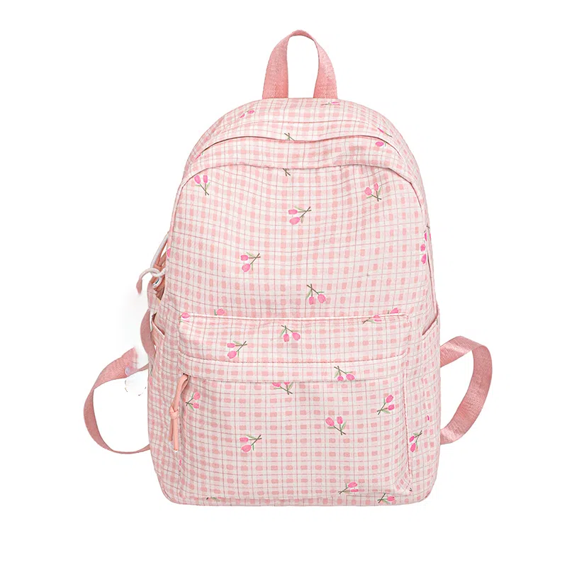 南潇湘 小清新休闲高颜值韩版百搭 尼龙 双肩包 常规 男女同款情侣款 浅紫色/浅蓝色/黄色/绿色/粉色