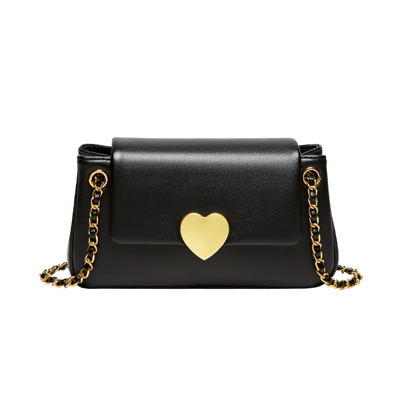 纳兰杜 女包百搭实用女生精致包包通勤休闲潮流礼盒装 牛皮拼合成革 链条包腋下包斜挎包单肩包 中号 女款 米白色/子夜黑