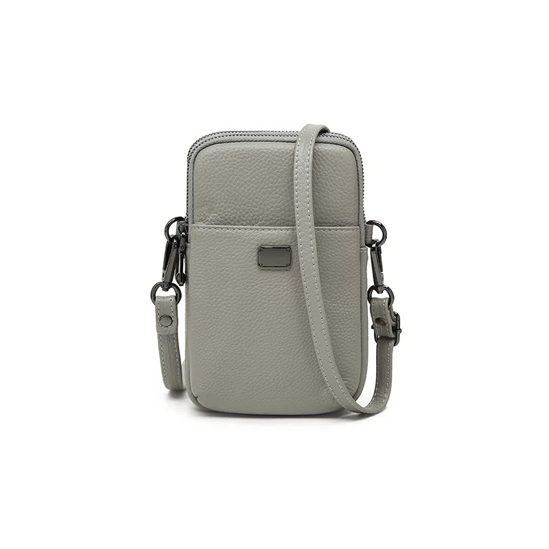 老人头 简约时尚优雅日常通勤纯色 牛皮 单肩斜挎包 女款 多色