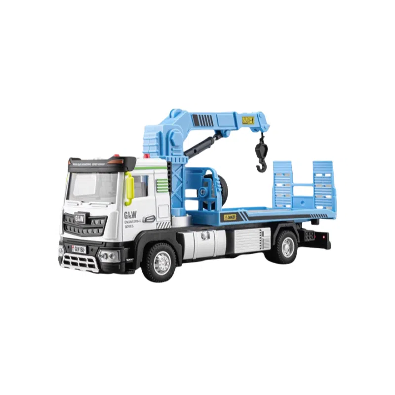 咕轹 钢力威合金铲车工程车压路车滑行叉车铲雪推土机 成品模型