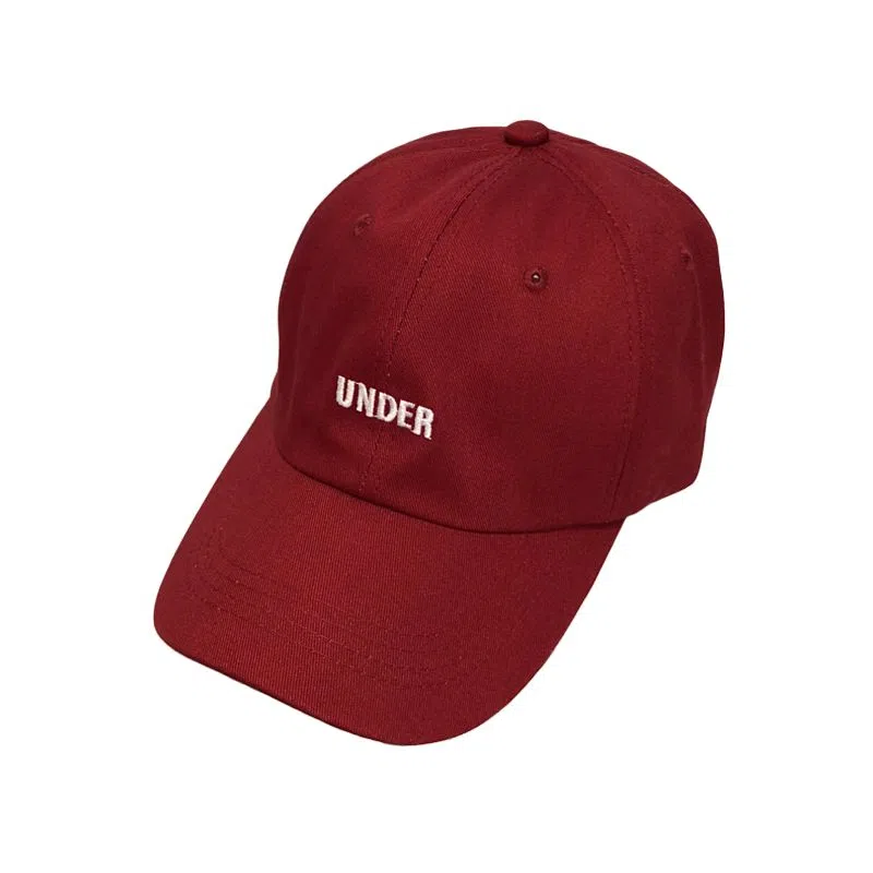 艾佳微 港风休闲韩版简约字母刺绣弯檐学生遮阳帽 棉 鸭舌帽 男女同款情侣款