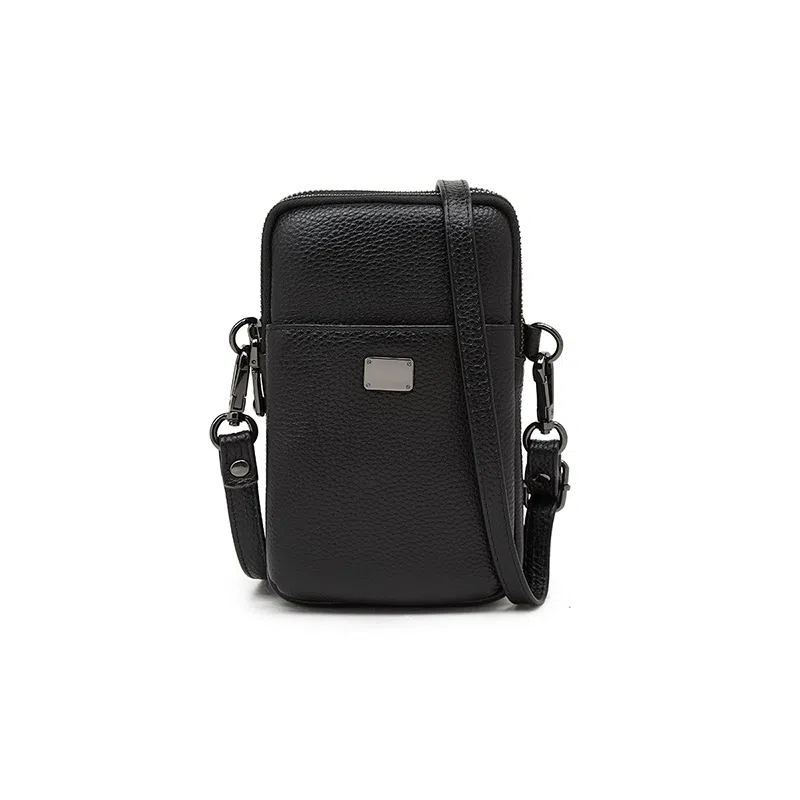 老人头 简约时尚优雅日常通勤纯色 牛皮 单肩斜挎包 女款 多色