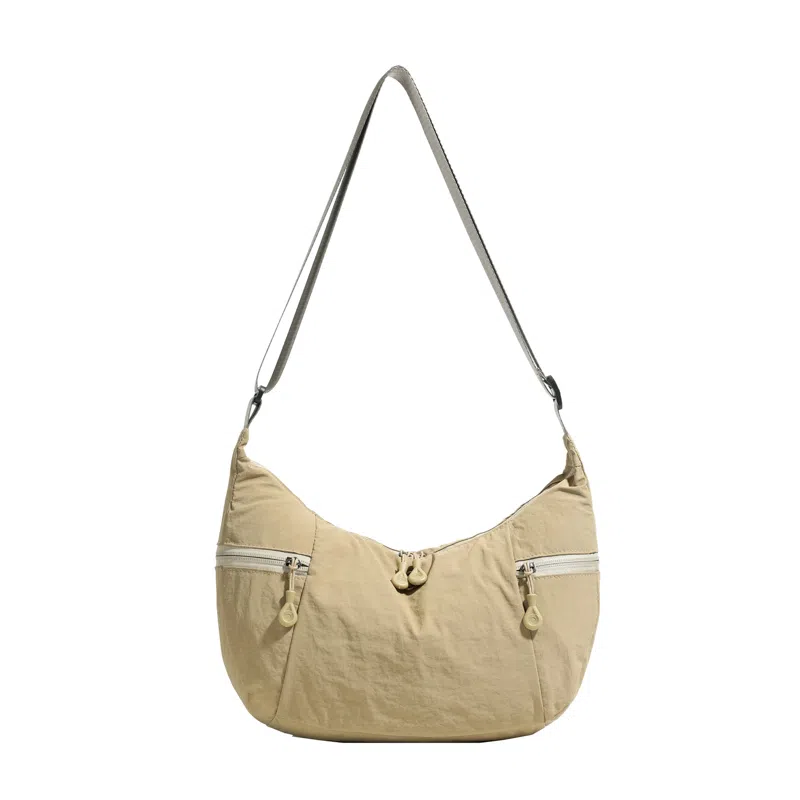 江麒 小众设计通勤日常简约百搭 布 斜挎包 女款 多色