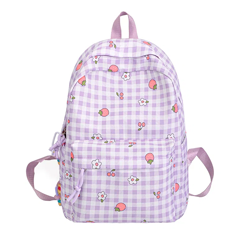 泰格奴 小清新休闲高颜值韩版背包初中高中大学上课百搭 尼龙 双肩包 男女同款情侣款 多色