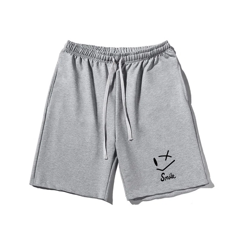 乱步 潮牌设计美式线条印花透气凉感宽松、休闲短裤 男女同款