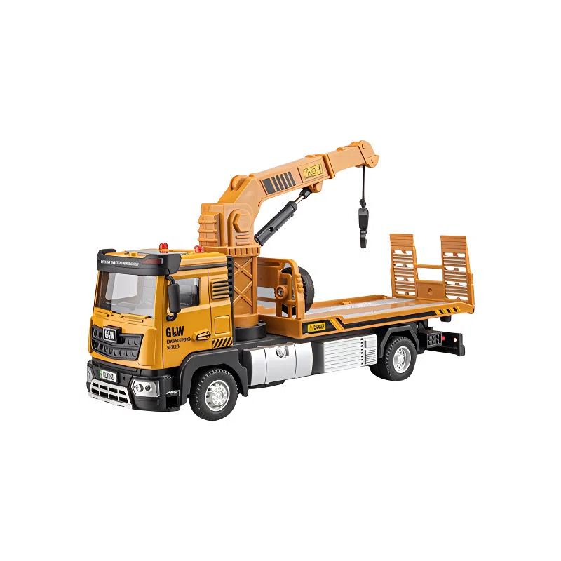 咕轹 钢力威合金铲车工程车压路车滑行叉车铲雪推土机 成品模型