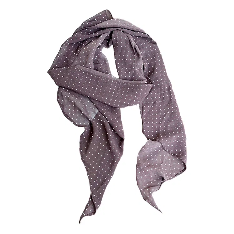 杨同学 春夏雪纺波点涤纶 丝巾 女款