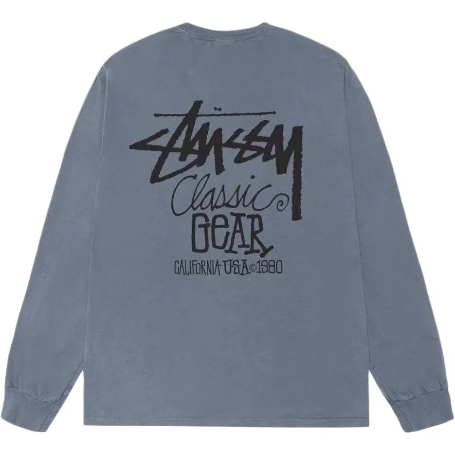 Stussy CLASSIC GEAR LS TEE PIGMENT DYED T