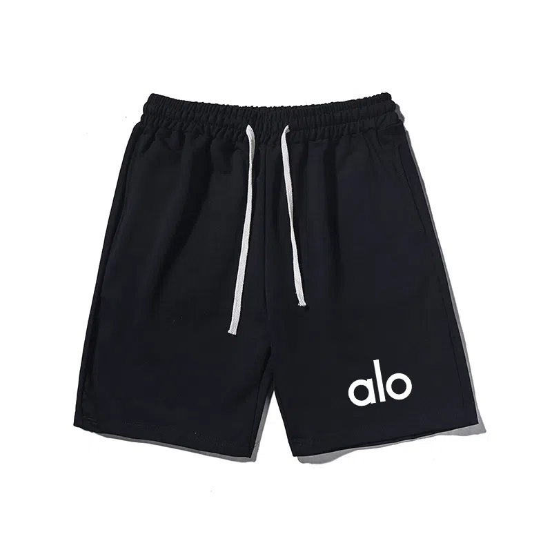 乱步 美式透气宽松舒适潮流简约字母印花休闲短裤 男女同款