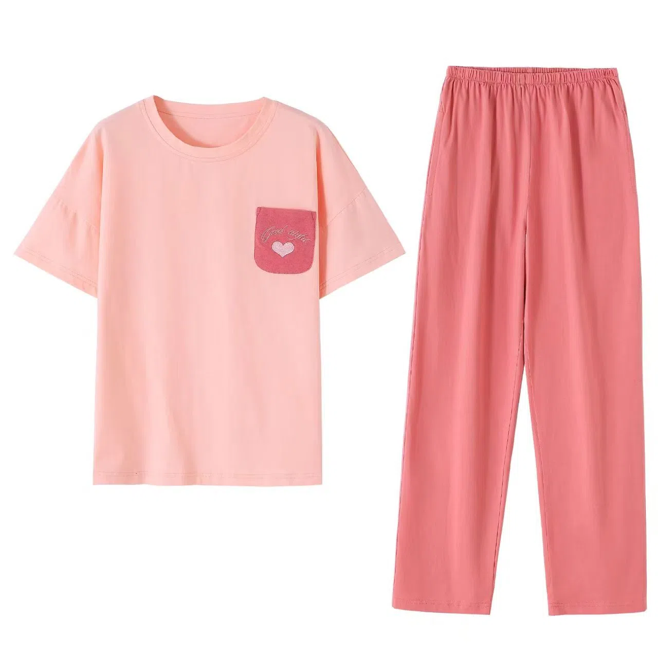 潞优野 短袖长裤薄款时尚舒适可外穿睡衣套装 女款