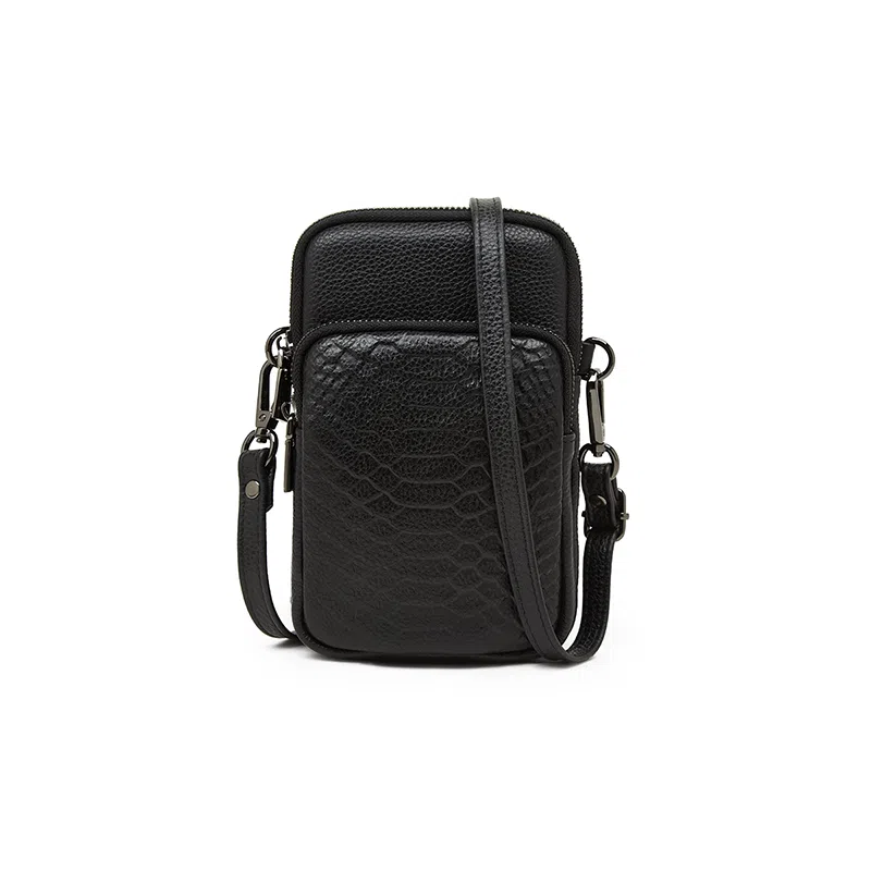 老人头 经典实用老花通勤时尚百搭高颜值简约 牛皮 单肩斜挎包 女款 多色