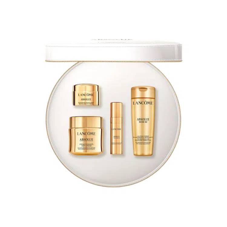 兰蔻 玫瑰乳液面霜护肤套装 保湿 四件套