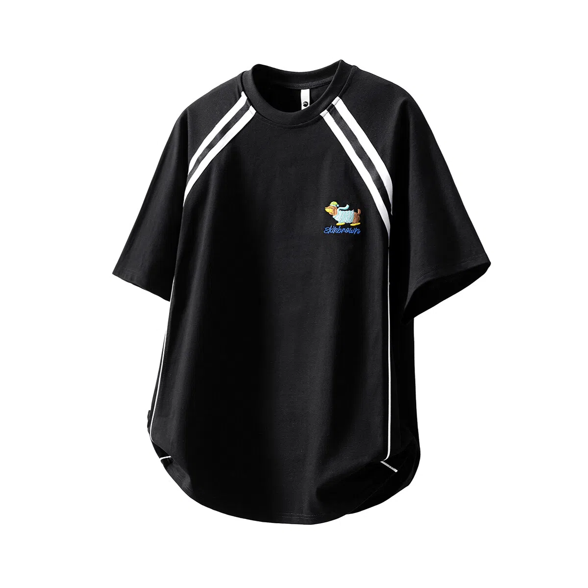 FOREST LIBRARY Sausage Dog Embroidered T-Shirt