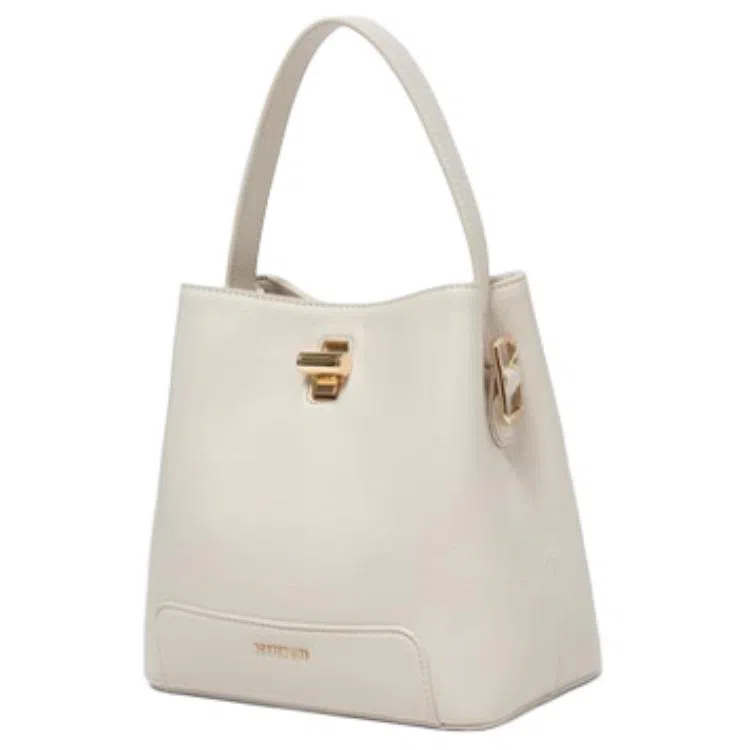 百思图 简约通勤时尚 人造革 手提包 小号 女款 多色