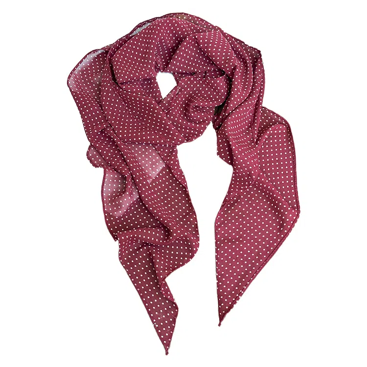 杨同学 春夏雪纺波点涤纶 丝巾 女款