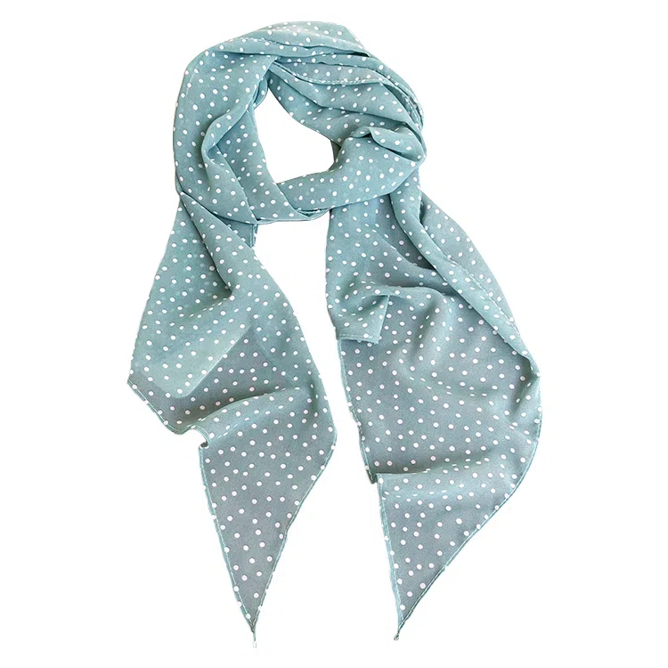 杨同学 春夏雪纺波点涤纶 丝巾 女款