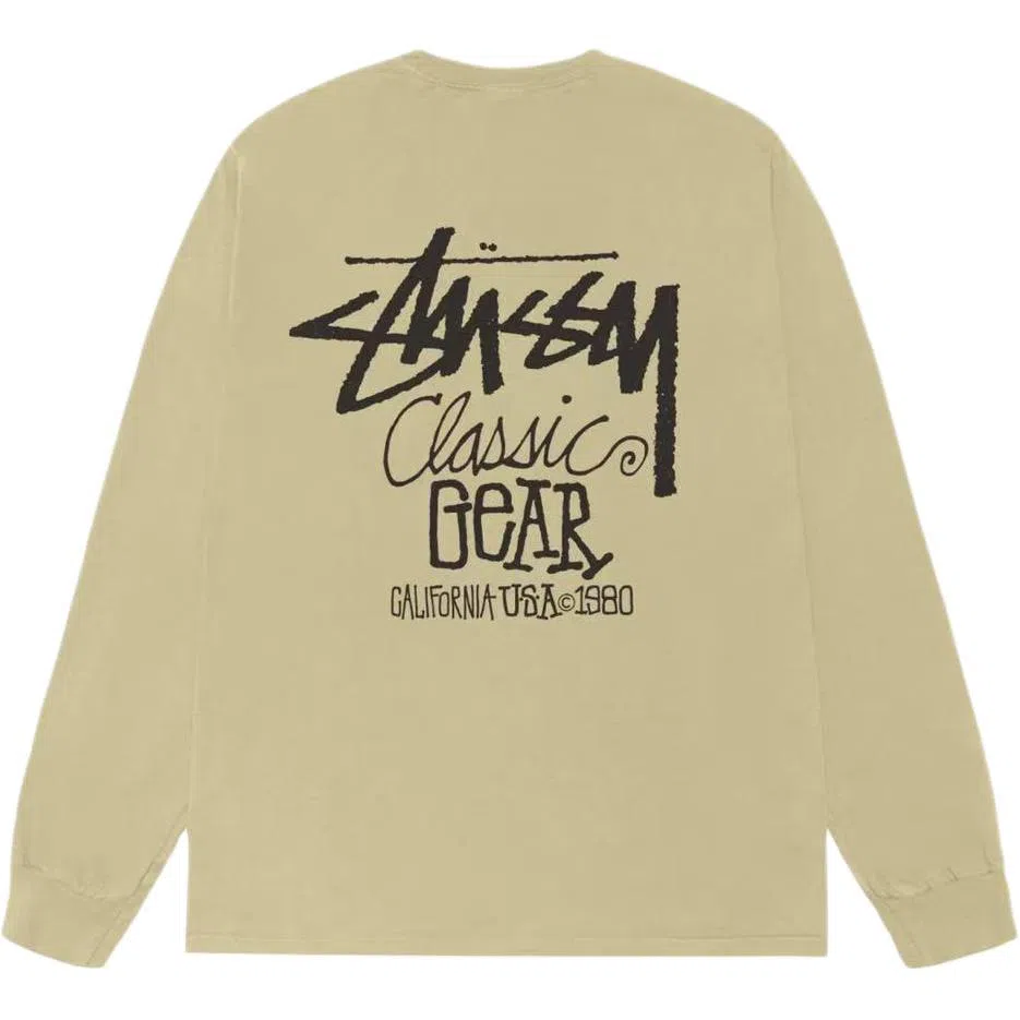 Stussy CLASSIC GEAR LS TEE PIGMENT DYED T
