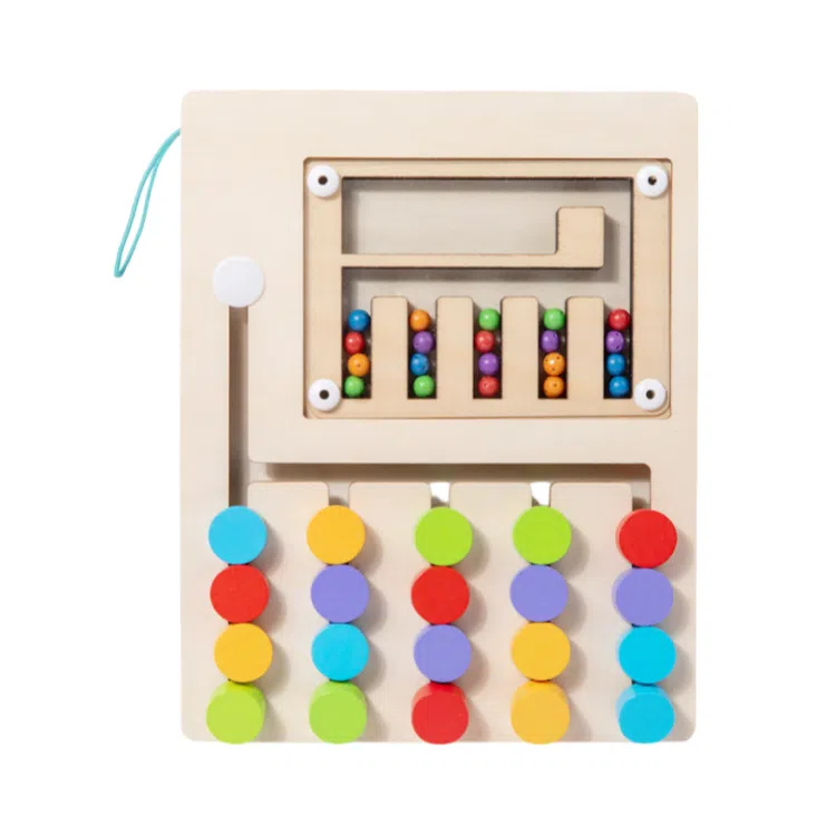 咕轹 木制滚珠 早教益智玩具