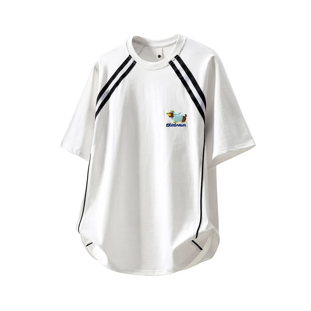 FOREST LIBRARY Sausage Dog Embroidered T-Shirt