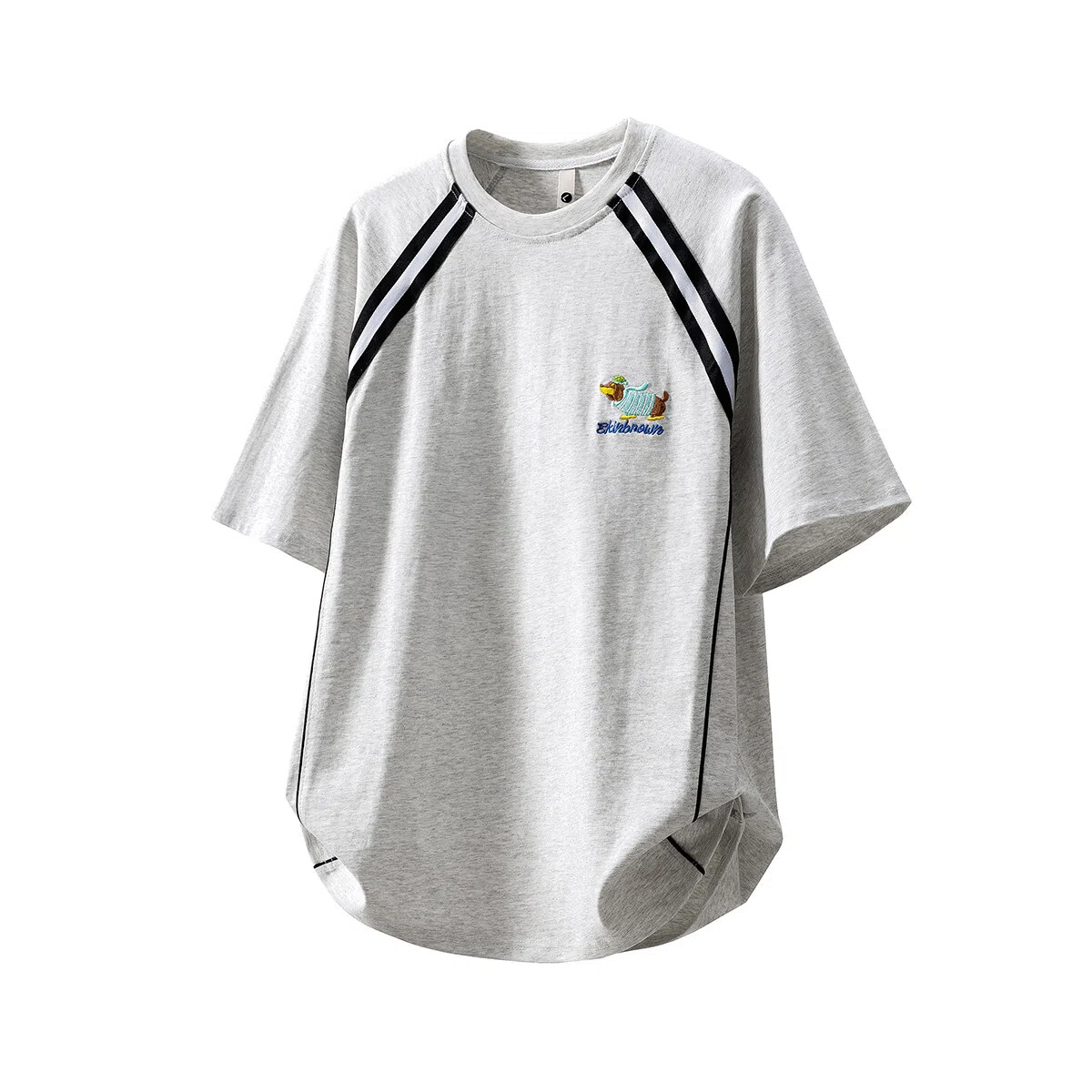 FOREST LIBRARY Sausage Dog Embroidered T-Shirt