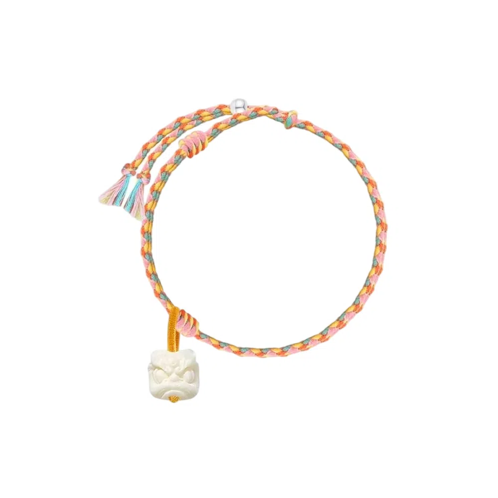 希遇 五彩绳 醒狮新中式  国潮轻奢小众设计高级质感 好事发生 #好运 织物 手绳 男女同款情侣款