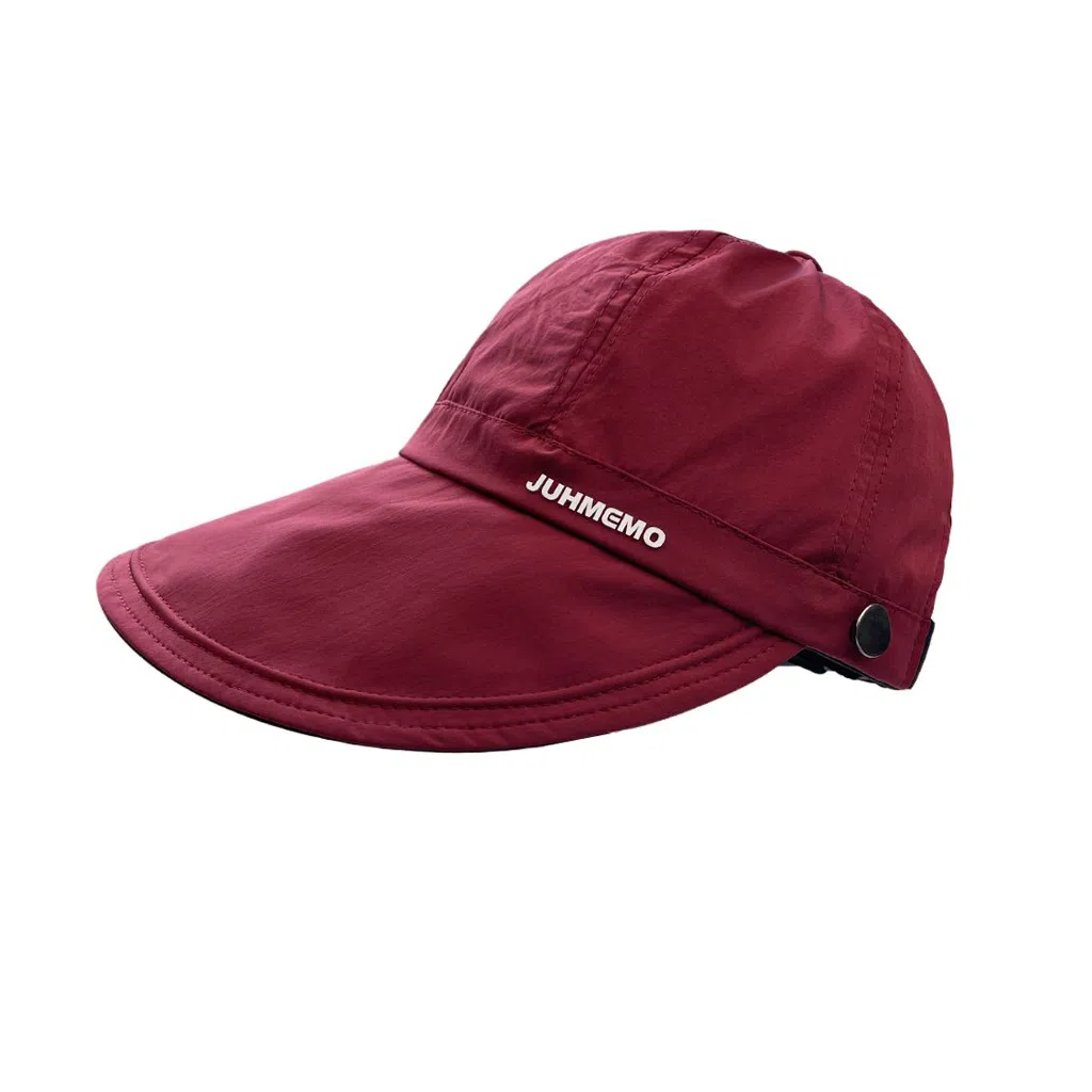 艾佳微 宽檐防晒太阳帽出游逛街马术帽可挂口罩 涤纶 鸭舌帽 男女同款情侣款