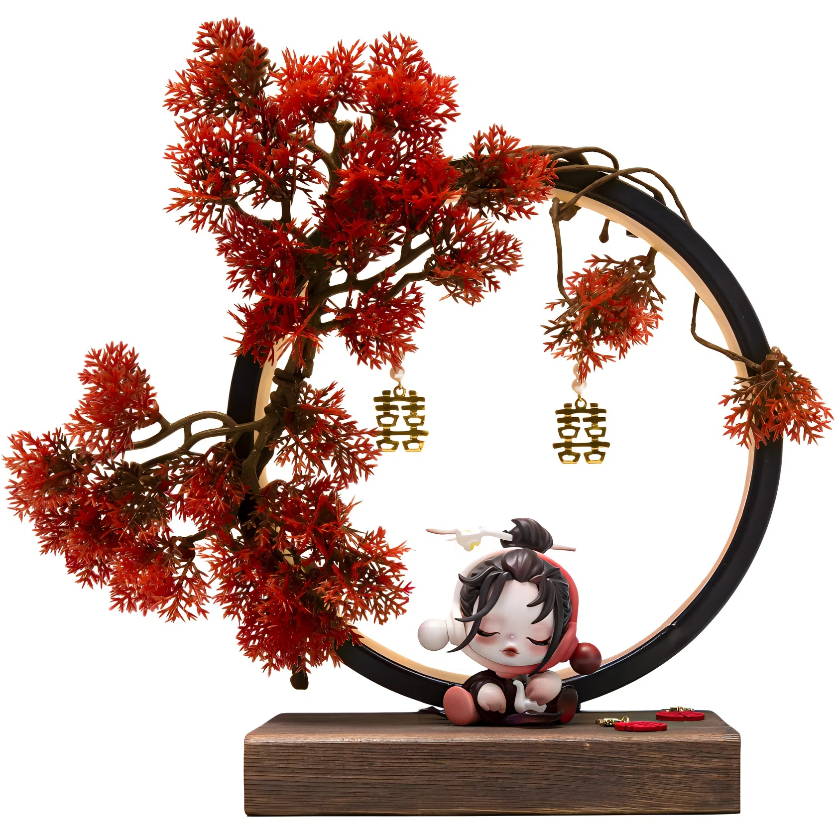 POP MART Skullpanda Frost Leaf Autumn Red