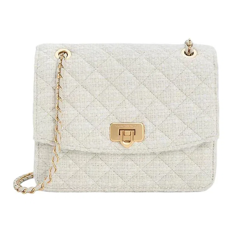 CHARLES&KEITH Quilted Chain Shoulder Bag Medium