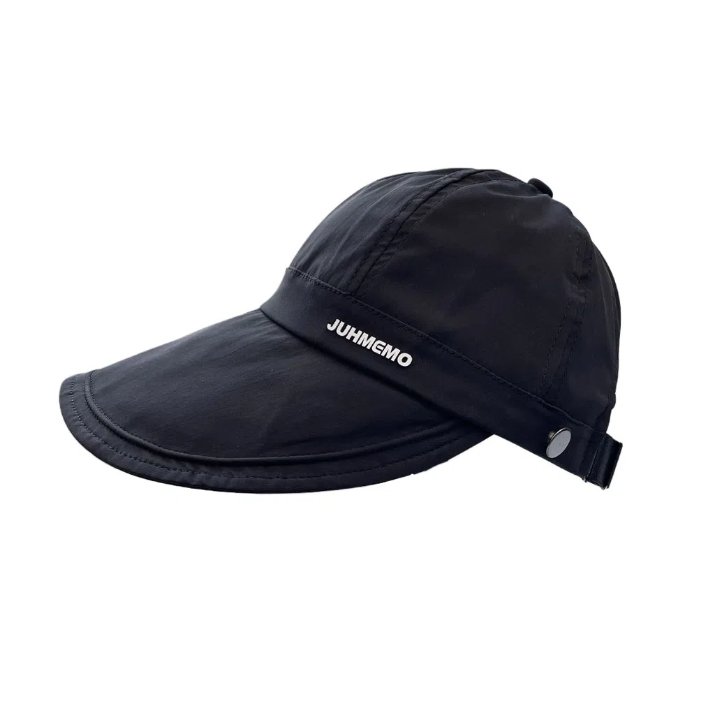 艾佳微 宽檐防晒太阳帽出游逛街马术帽可挂口罩 涤纶 鸭舌帽 男女同款情侣款