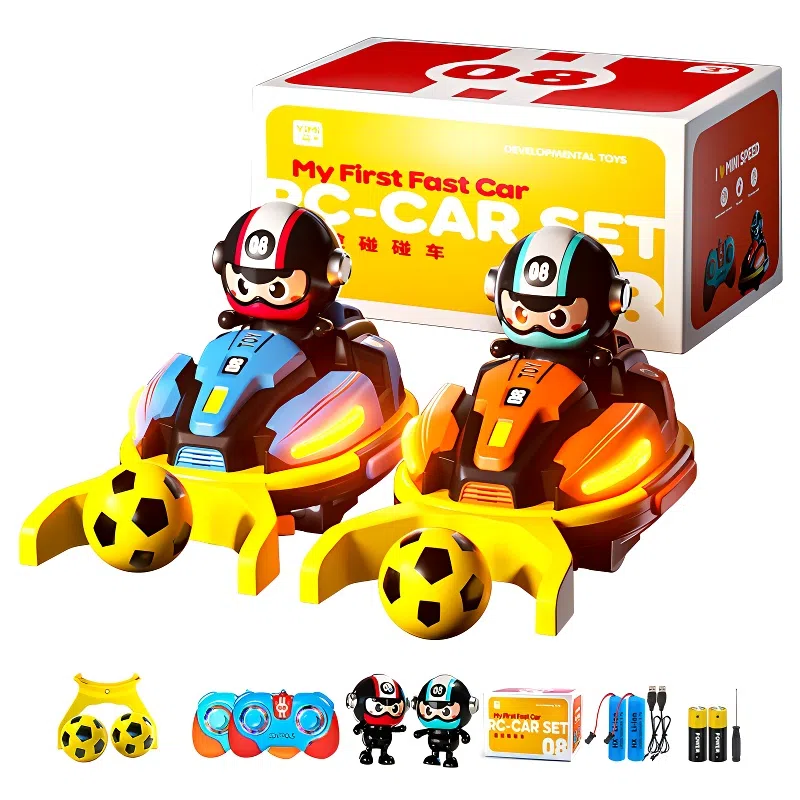 益米 卡丁碰碰车双人对战 越野漂移带喷雾 遥控玩具