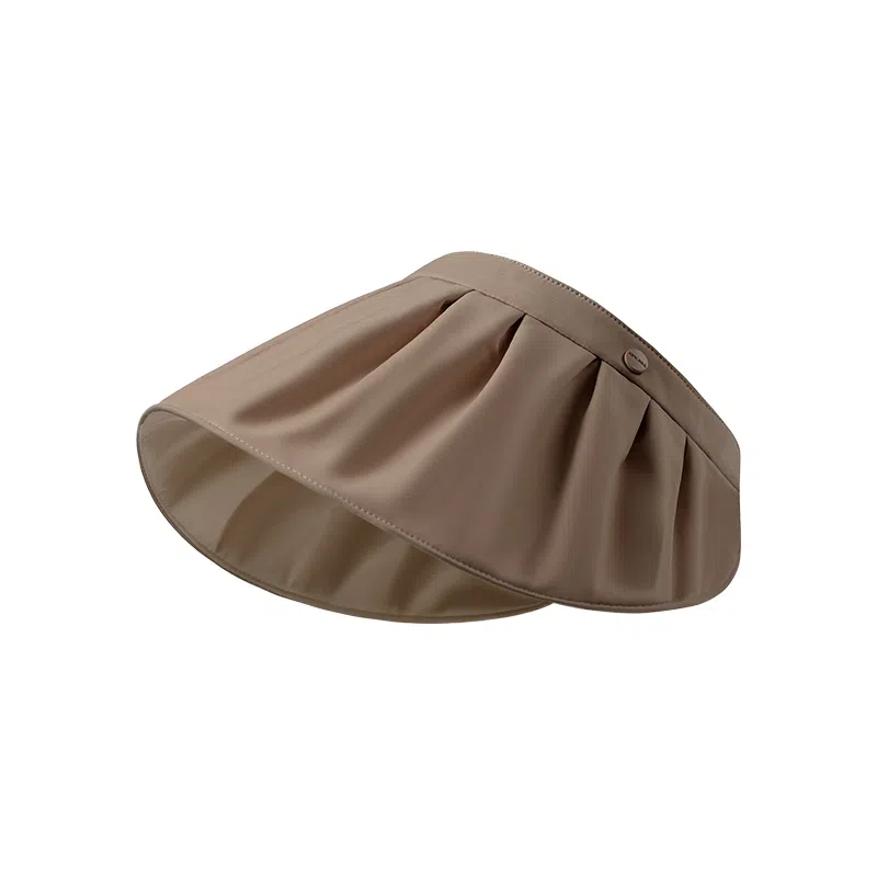 稻草人 夏季防紫外线空顶太阳帽 韩系百搭显脸小 大帽檐 可折叠 涤纶 防晒帽 女款