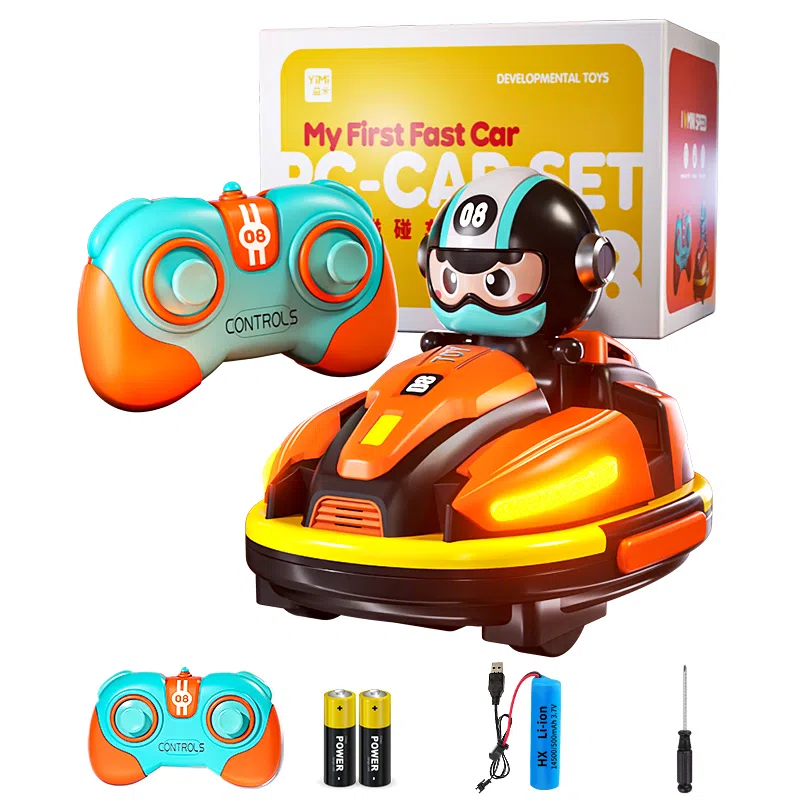 益米 卡丁碰碰车双人对战 越野漂移带喷雾 遥控玩具