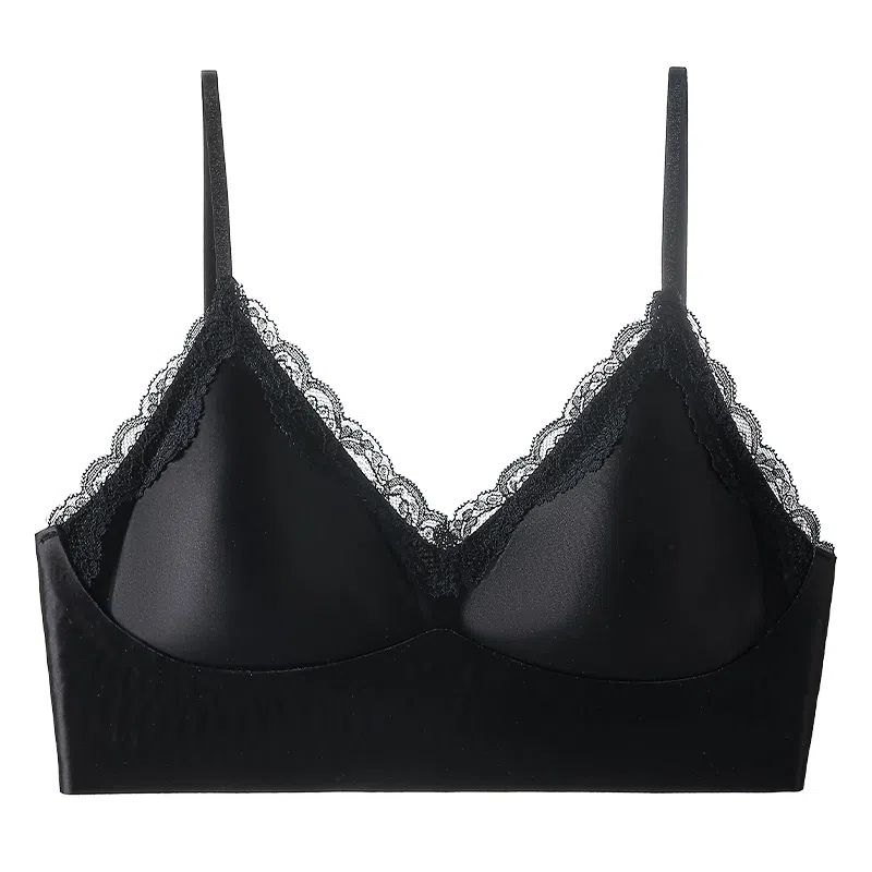 二三二三 透气吸汗聚拢有型防下垂亲肤柔软无痕舒适侧收副乳纯欲美背性感蕾丝时尚百搭优雅文胸 女款