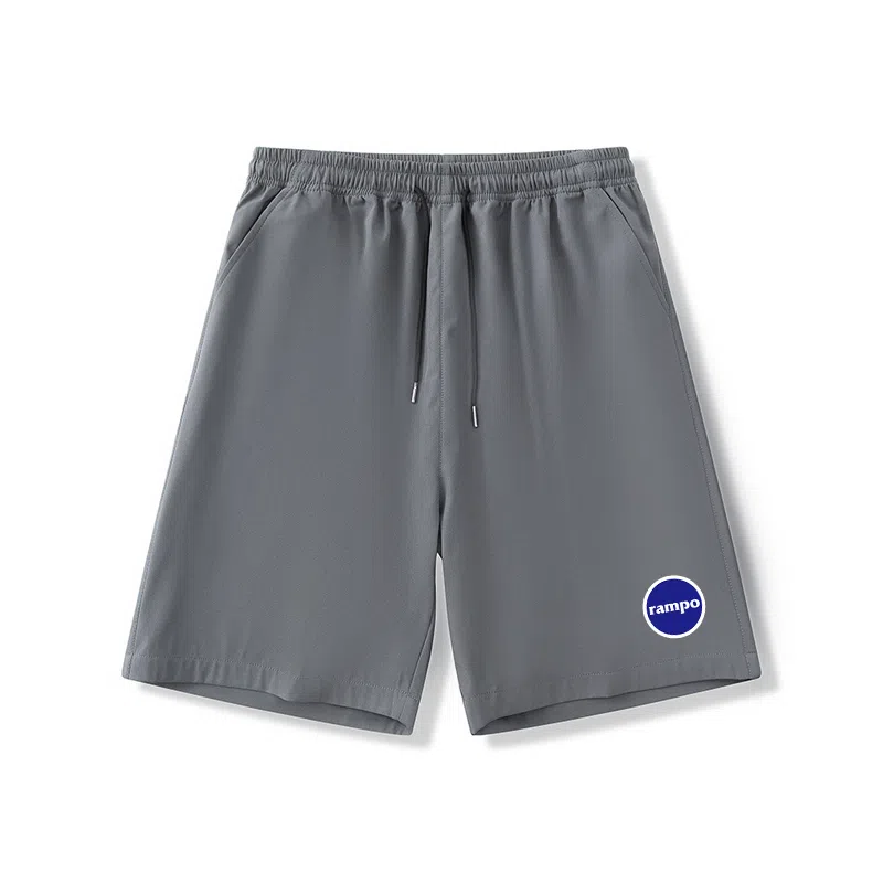 乱步 学生夏季冰丝凉感外穿潮牌字母速干宽松五分休闲短裤 男女同款
