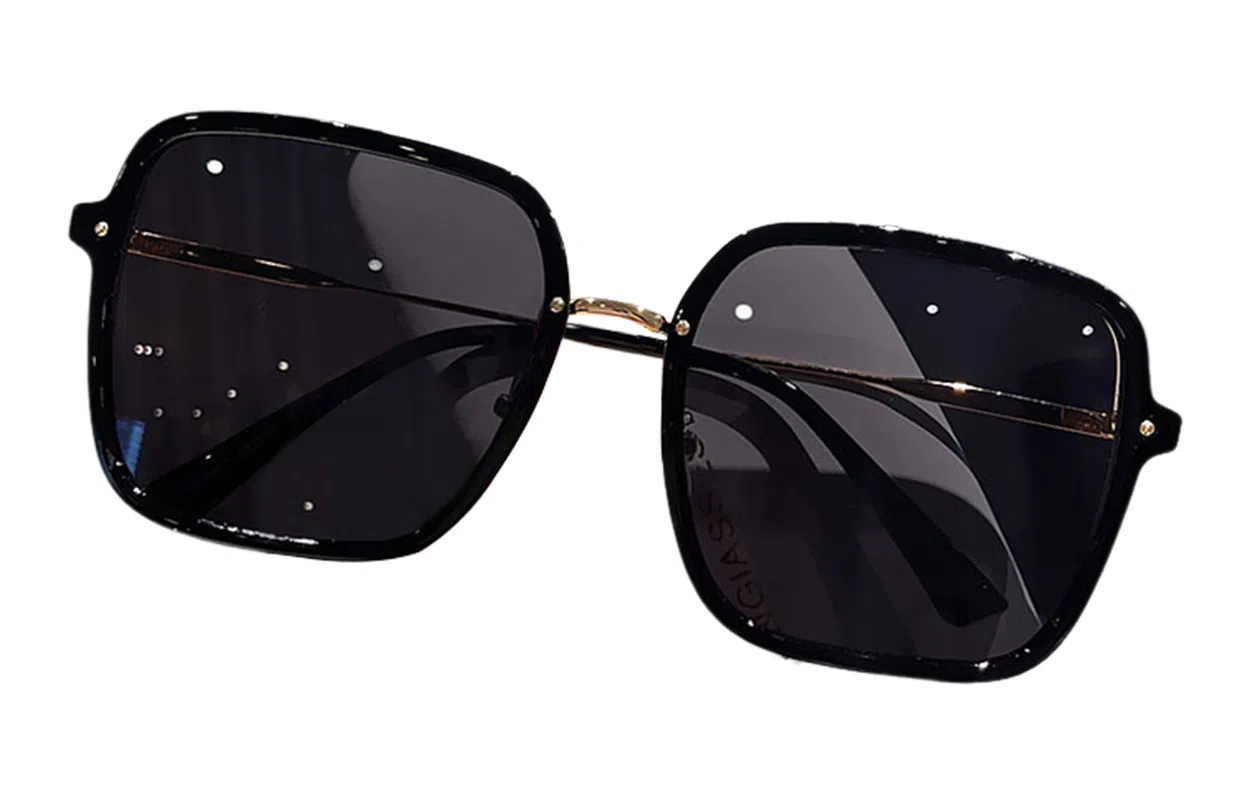 优幽兰 潮流高级感痞帅气质街拍旅行个性设计感 金属 不规则形 太阳眼镜 女款