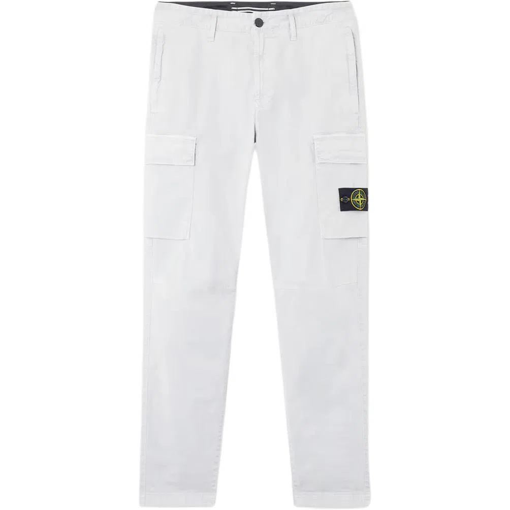 Stone Island Tapered Cargo Pants Light Grey