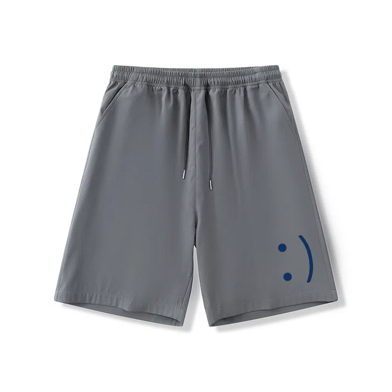 乱步 大码外穿宽松五分裤沙滩裤百搭黑色裤子休闲短裤 男女同款