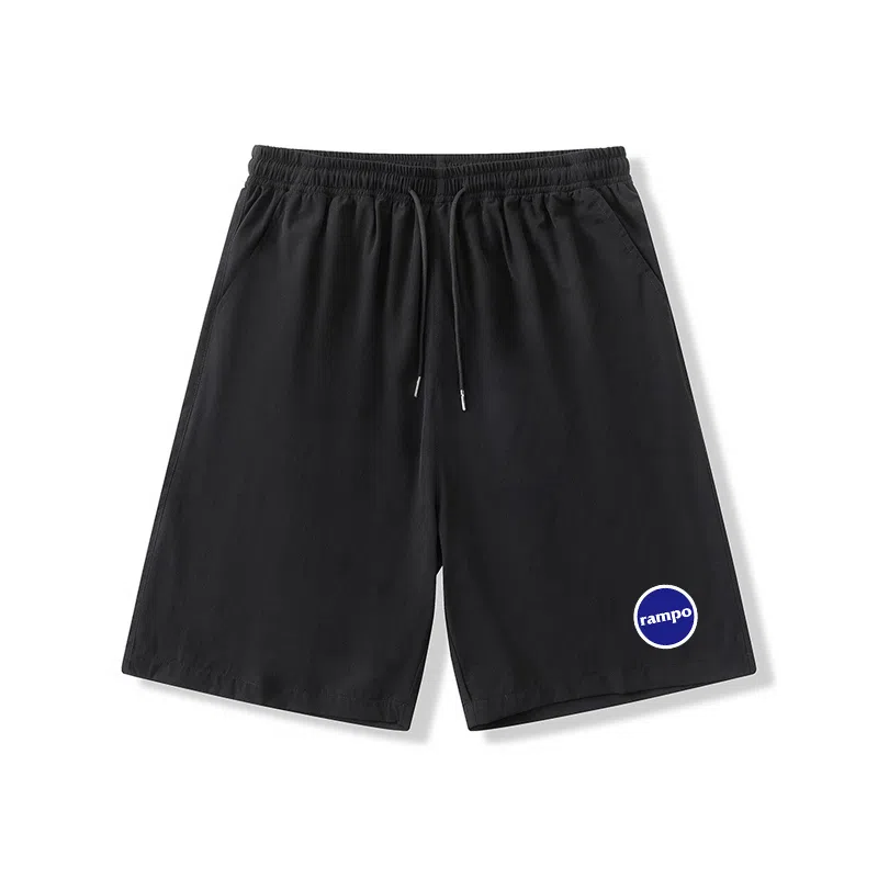 乱步 学生夏季冰丝凉感外穿潮牌字母速干宽松五分休闲短裤 男女同款