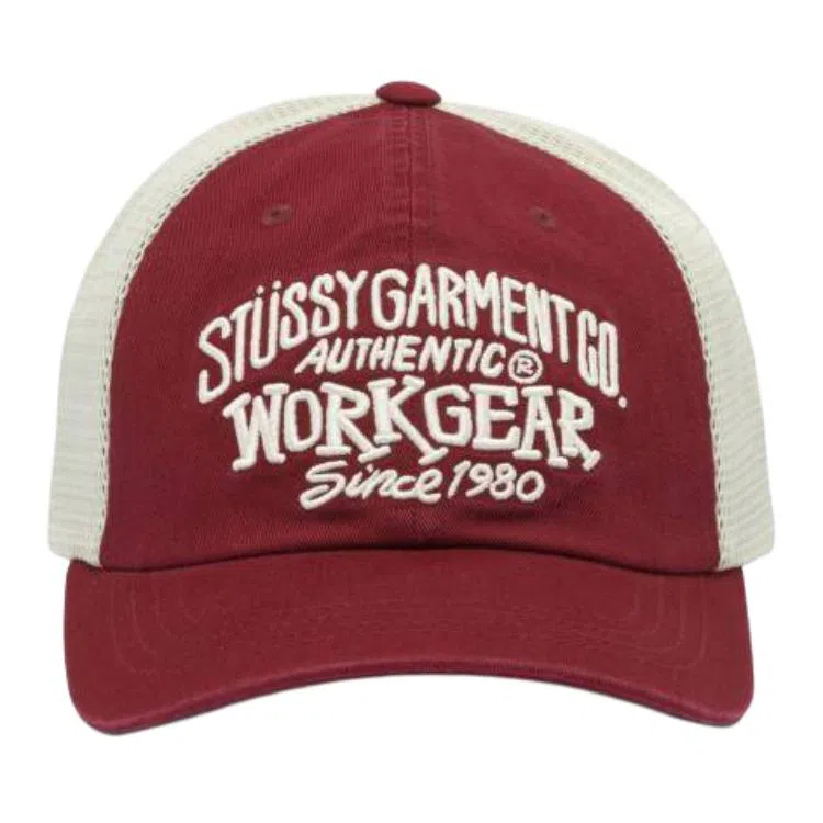 Stussy Embroidered Logo Cap Red