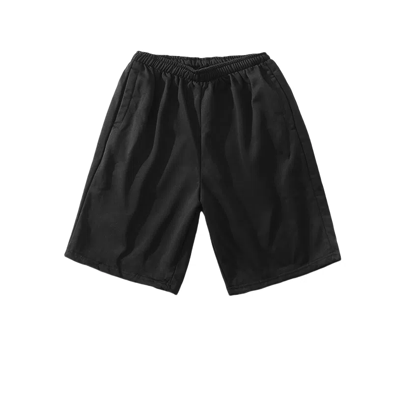 北极绒 韩版潮流百搭宽松直筒运动五分裤休闲短裤 男款