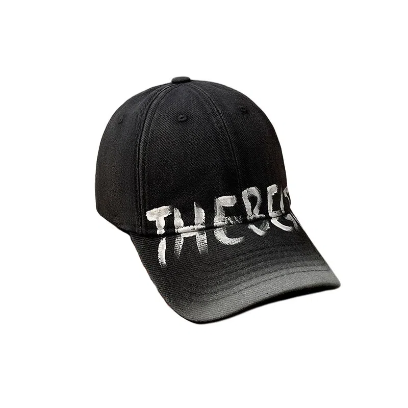 艾佳微 撞色软顶复古美式字母宽帽檐大脸显脸小百搭 棉 鸭舌帽 男女同款情侣款