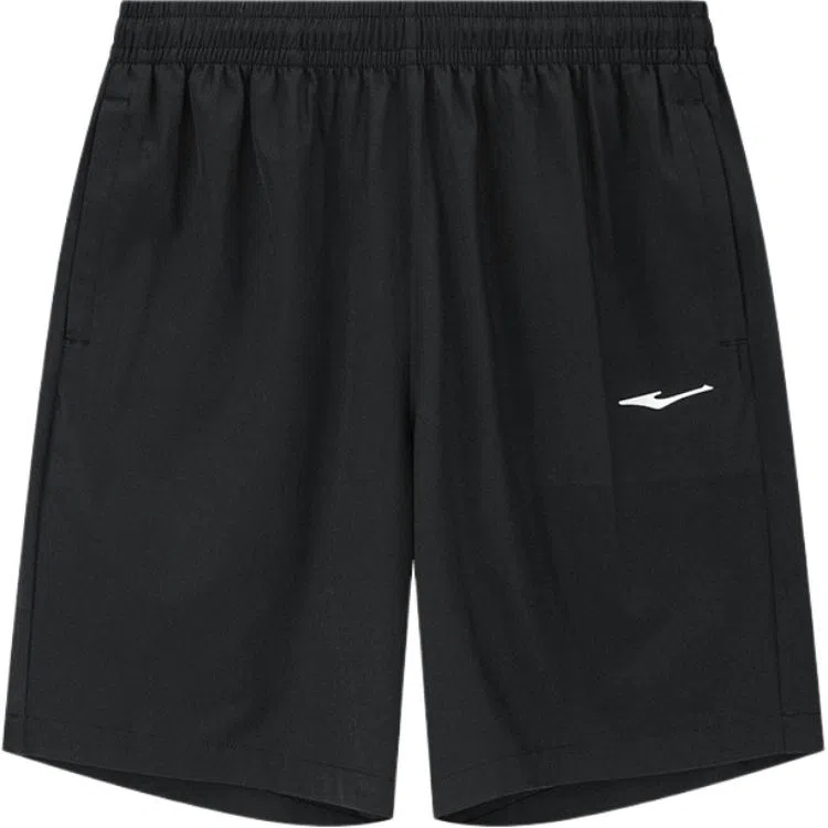 鸿星尔克 综训系列 纯色中腰柔软舒适百搭速干五分运动短裤 男款