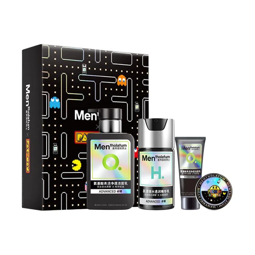 曼秀雷敦吃豆人 卓曜组合男士护肤套装 深层清洁修护