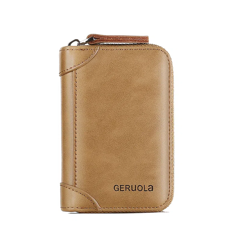 歌若拉 多规格多颜色多卡位防盗刷 牛皮 卡包证件包 常规 男女同款情侣款 卡其色/咖啡色/黑色